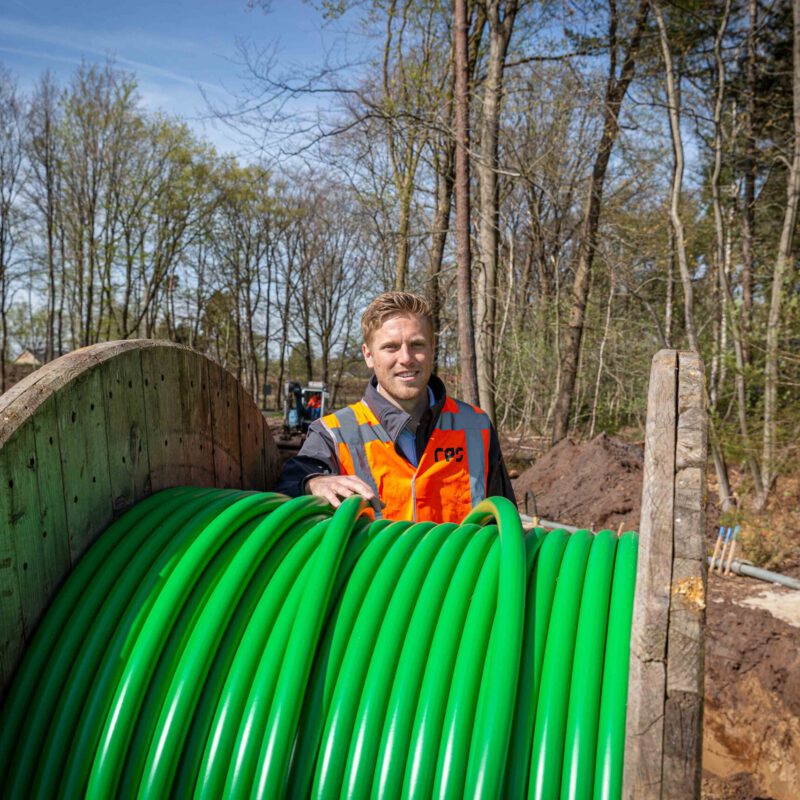 Stefan uit ons team kabels en leidingen